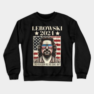 Lebowski 2024 Election Vote Funny Crewneck Sweatshirt